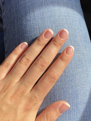 French manicure with UV gel