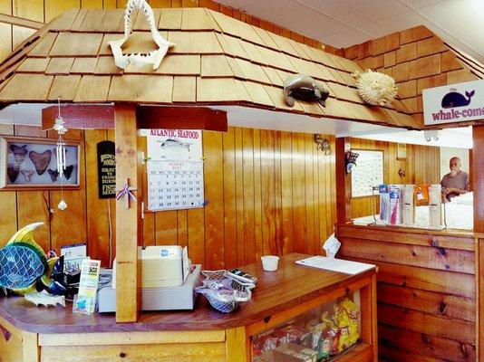 Inside Pawley's Island Seafood Market.