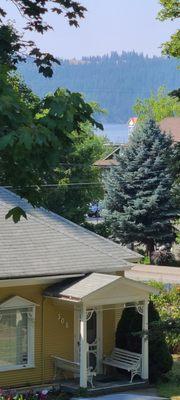 Lake view from our terrace.