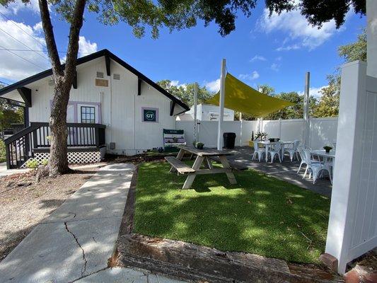 Outdoor patios seating.