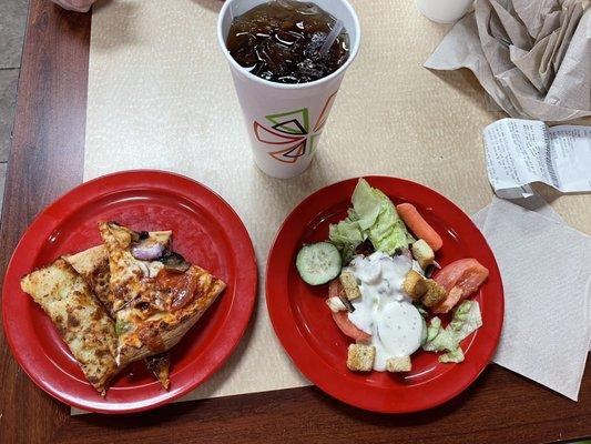 Ernie found a BOGO on Cici's Facebook page! Dinner for two, less than $15.00.