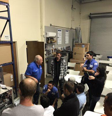 Keep our skills shape at a parts house training.