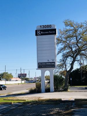 NEW LOCATION: Belcher South Suites Sign (from Belcher Rd. So.