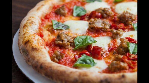 Calabrian. Sausage with Calabrian peppers from southern Italy. Wow