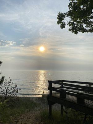 This is one of our overlooks, accessible by a paved path, perfect for sitting and watching the sunset.