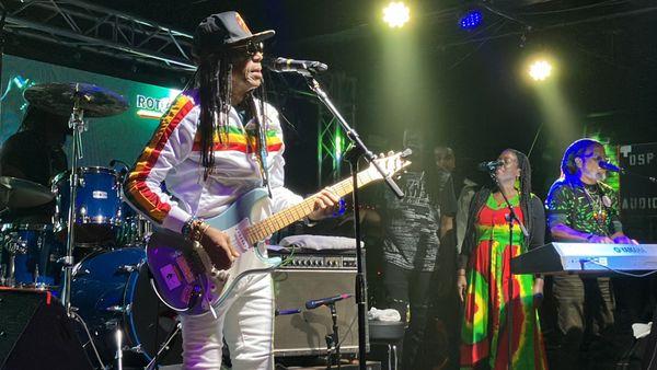 Junior Marvin, Lead Guitarist for Bob Marley & The Wailers, w/his band The Legendary Wailers