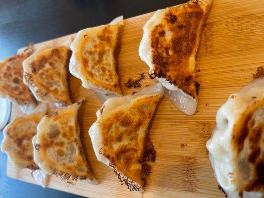 Shrimp pot stickers! Very homemade, very delicious