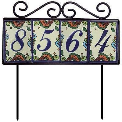 House plaques and numbers.