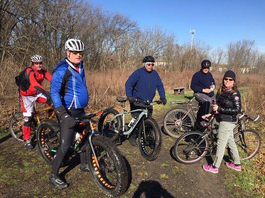 Group shot of riders on our GSC Saturday Off-Leash ride. We leave GSC every Saturday morning at 8:30am.