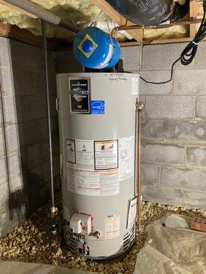 New 50Gallon Powervent water heater.