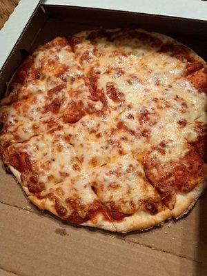 The free small cheese pizza you get with the promo code online. Not much cheese but the children like it.