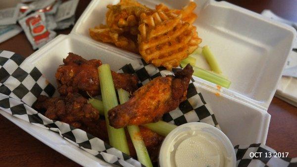 Wings & Waffle Fries