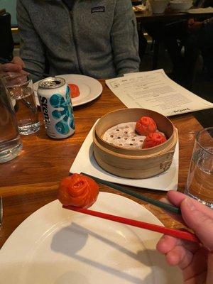 General Tso Soup Dumplings