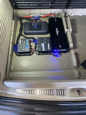 Install 2 Amplifiers For Up grade Sound system in 2018 Chevrolet Tahoe