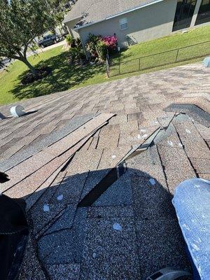 When removing old, broken or rusted nails they must always be filled with roofing cement or caulking to prevent leaks.