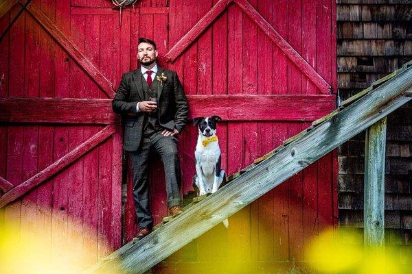 Drew and his dog - Jeff Tisman Photography