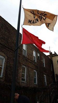 Flags are flying!