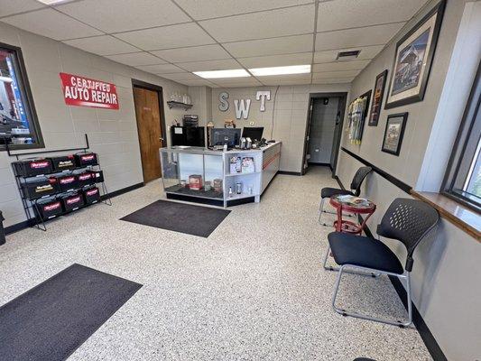 Front Desk with waiting room