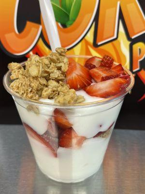 Yogurt with fresh fruit & granola