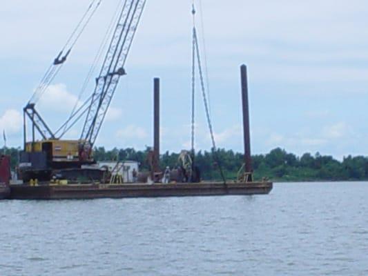 We recover barge anchors and wheels