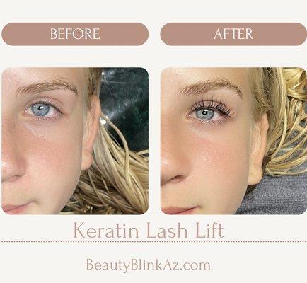 Keratin lash lift