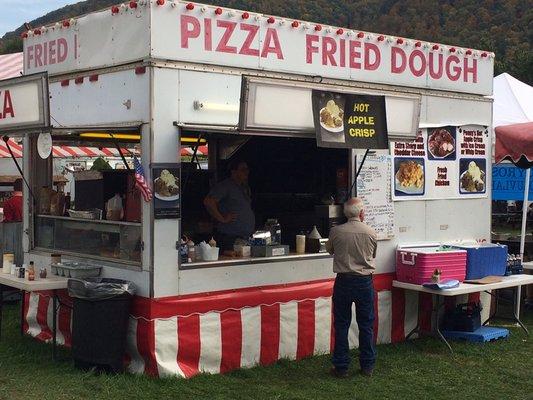 Pizza fried dough