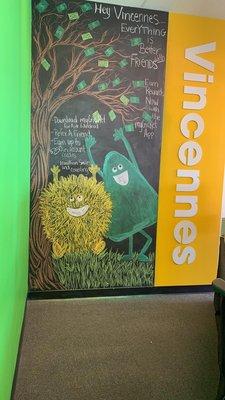 Chalkboard artwork from our team at the Vincennes, Indiana Cricket Wireless!