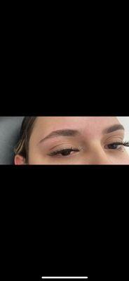 Cluster lashes and brow wax