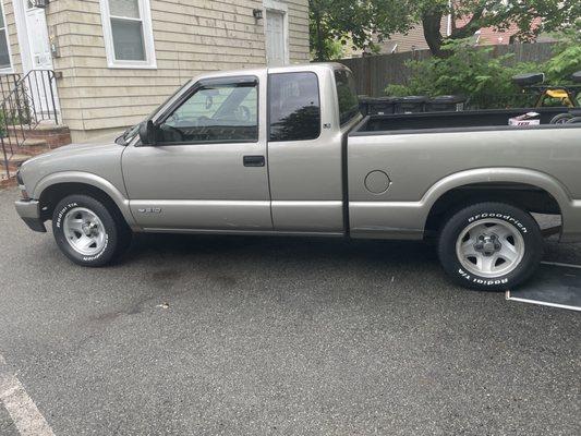 New shoes on the S10 thanks to VIP in Brookline!