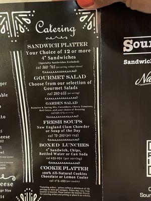 Catering Menu