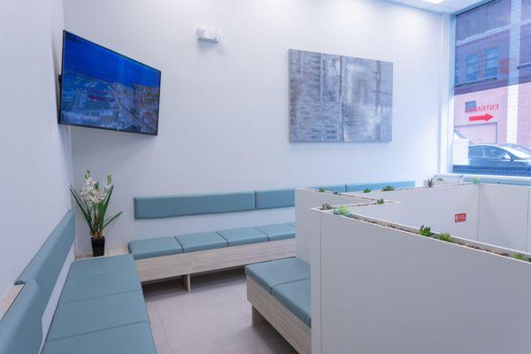 Waiting Area at Century Dentistry Center in Midtown Manhattan