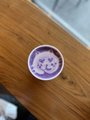 Ube latte