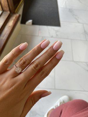 French Ombre wedding nails