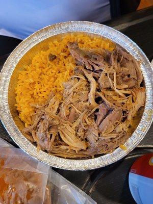 Pork & rice with beans