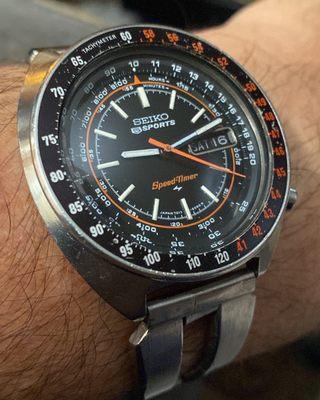 Vintage Seiko 5 Sports Speedtimer repair