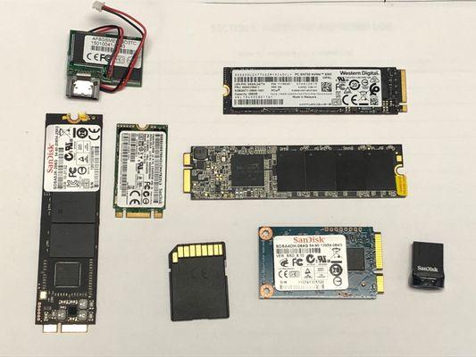 Various types of SSD Storage types