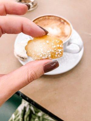 Espresso w/ complimentary madelines