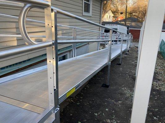 aluminum wheelchair ramp in Robbinsdale, MN by Lifeway Mobility