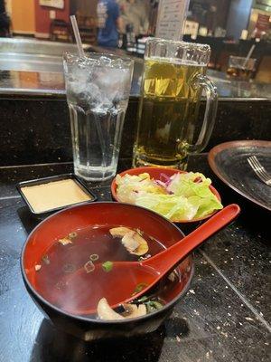 Soup and salad