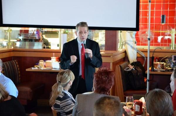 Seminar at Red Robin on how to grow your business using Facebook.