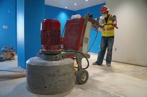 Texas Cutting & Coring - Concrete Polishing @ Food Bank in College Station, TX