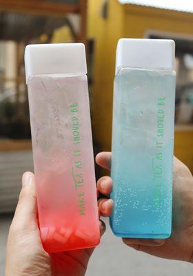 Cherry Blossom Soda + Blue Ocean Soda