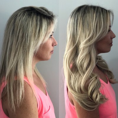 Tape in hair extensions