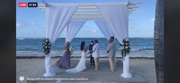 Congratulations Ashley and PJ  Destination wedding Punta Cana