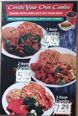 Combo plate w/ prices