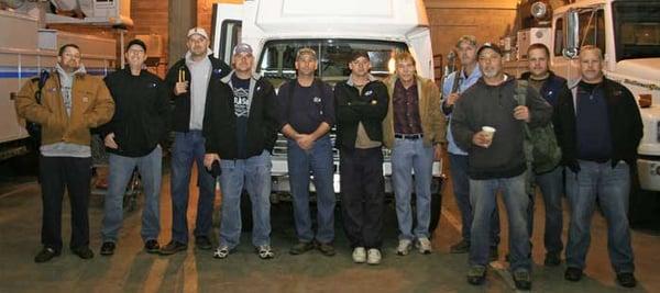 Clark Public Utilities sent these two five-man crews to New Jersey in 2012 to assist with Hurricane Sandy restoration efforts.