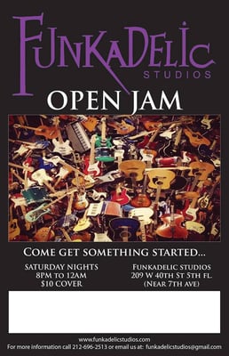 Every Saturday we have an awesome open jam open to all musicians! Come out and connect with other talented artists from NYC.