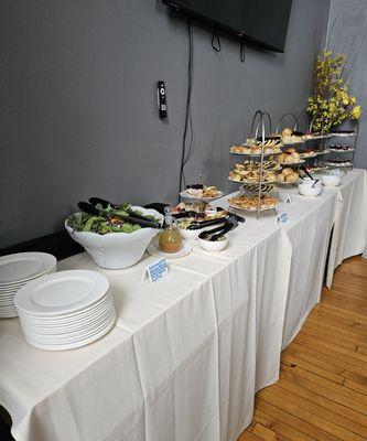 We love to host workshops, special events, conferences, etc. Even our Buffet style catering is elegant and made fresh for you!