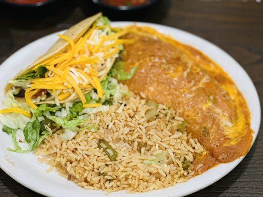 Chile Relleno & Beef Taco Combo