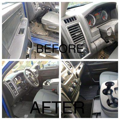 Another before and after Soapy's detail. This truck was transformed from a dusty mess to nice and clean.